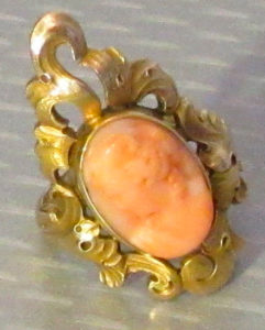 Pink Cameo Ring