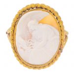 Victorian shell cameo with Hebe