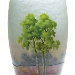Daum Nancy Cameo Glass Scenery Vase