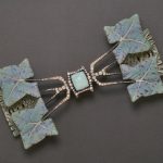 Art Nouveau Fern Leaf Brooch