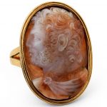 A 19th century gold and agate cameo ring
