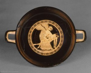 Attic Red Figure Cup depicting Eos