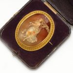 A 19th century shell cameo brooch