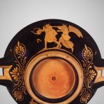 Terracotta stemless kylix (drinking cup) depicting Eos