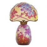Galle Cameo Glass Clematis Lamp