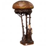 Figural Table Lamp Galle
