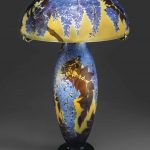 GALLE A RARE AND IMPORTANT 'WISTERIA' TABLE LAMP, CIRCA 1920