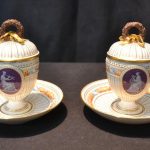 MEISSEN PATE SUR PATE COVERED CUP & PLATE