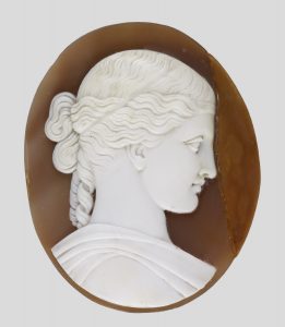 Cameo after William Henry Rinehart's Sculpture "The Woman of Samaria"