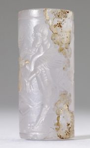 Cylinder Seal with Genius and Human-Headed Lions