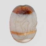 Banded agate ring stone