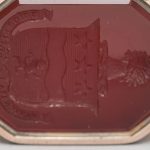 Carnelian intaglio seal with John Oxley family’s coat of arms