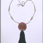 Necklace, Hydrangeas, moulded glass, silk, Paris, designed by Gabriel Argy-Rousseau, 1921.