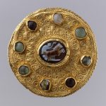 Roman Disk Brooch with Cameo