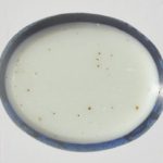 Roman oval fragment of blue and white cameo glass