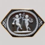 Dancing Amorini with Bacchic symbols