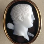 Cameo; onyx; head of young Hercules