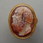 18th century cameo; onyx; head of Socrates